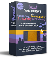 Fuzzl Strawberry yak cheese treats delivering fruity flavor and gentle digestion benefits