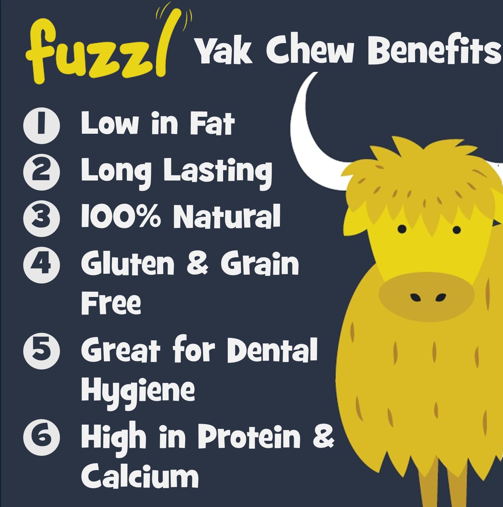 Fuzzl Yak Chews blueberry detail, natural Himalayan milk flavor