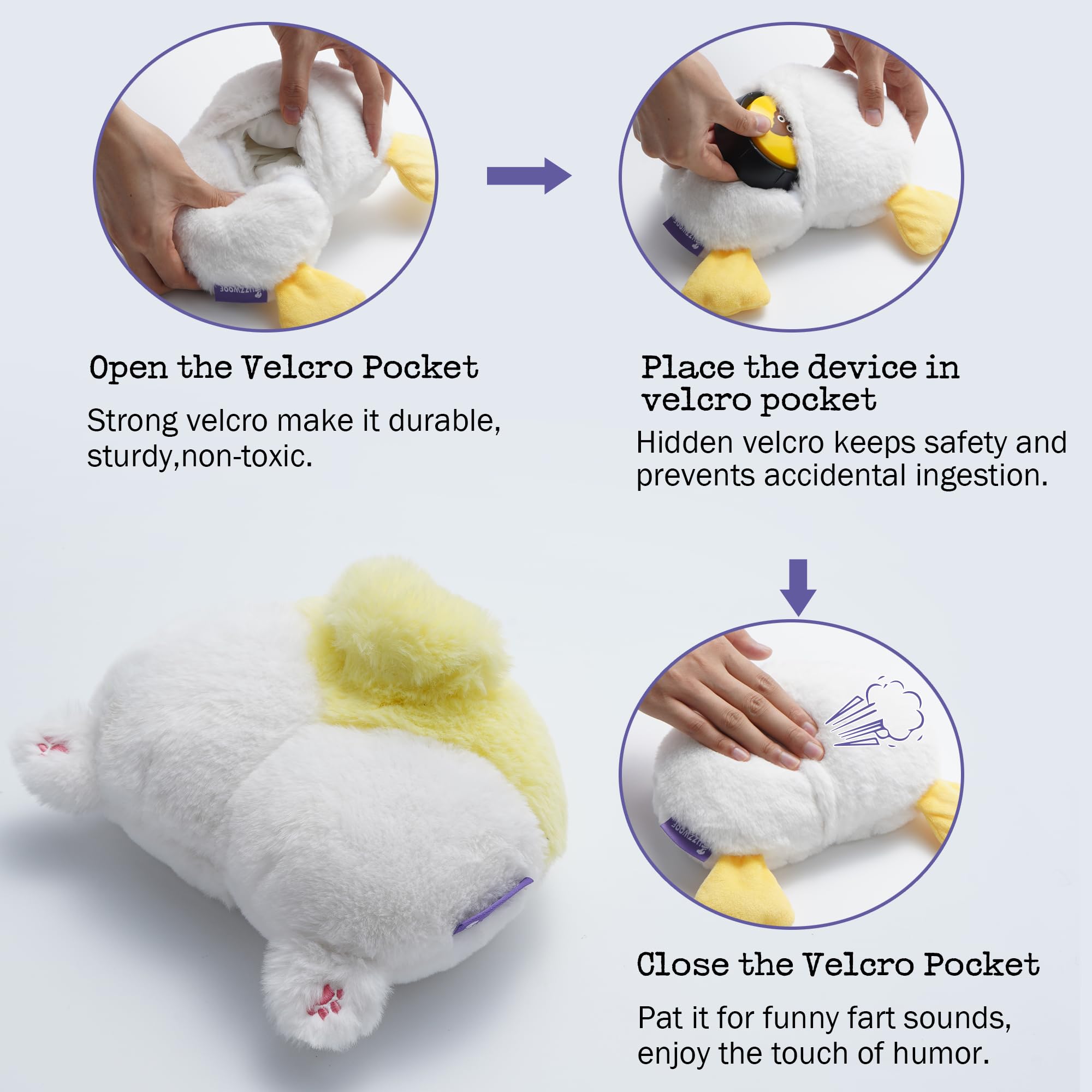 Fuzzwoof anxiety-relief toy aids engagement during playtime