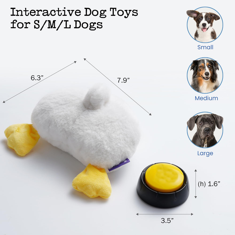 Hidden Velcro safety design on Fuzzwoof Duck Butt Toy