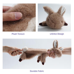 Fuzzwoof No-Stuffing Bunny Toy highlights rip-resistant plush for durable chew sessions