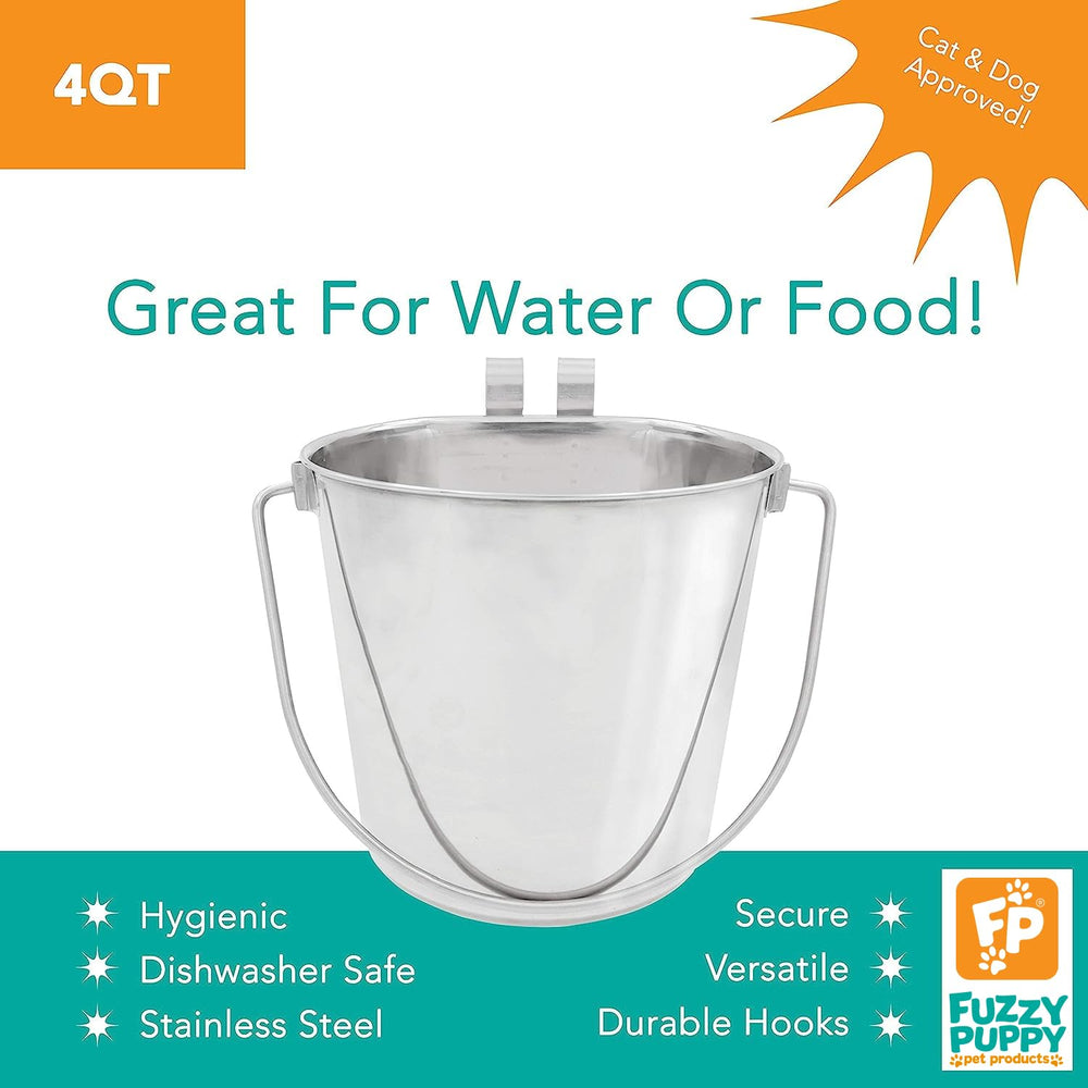 Fuzzy Puppy dishwasher-safe pail simplifies post-meal cleanup