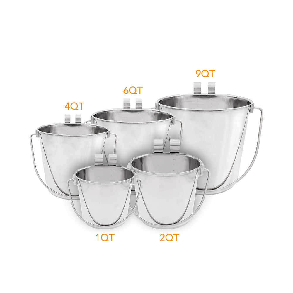 Fuzzy Puppy 2-quart pail features contoured handle for comfortable carrying.