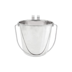 Fuzzy Puppy flat-sided pail with dual hooks for crate mounting