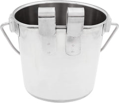 Fuzzy Puppy heavy-duty pail with hanging hooks suited for large dog kennels.
