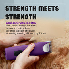 FuzzyFix clipper with two-speed control for timid pets and fast trims