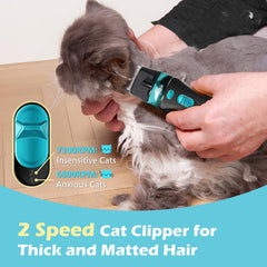 FuzzyFix cordless grooming kit ready for quick, flexible grooming anywhere.