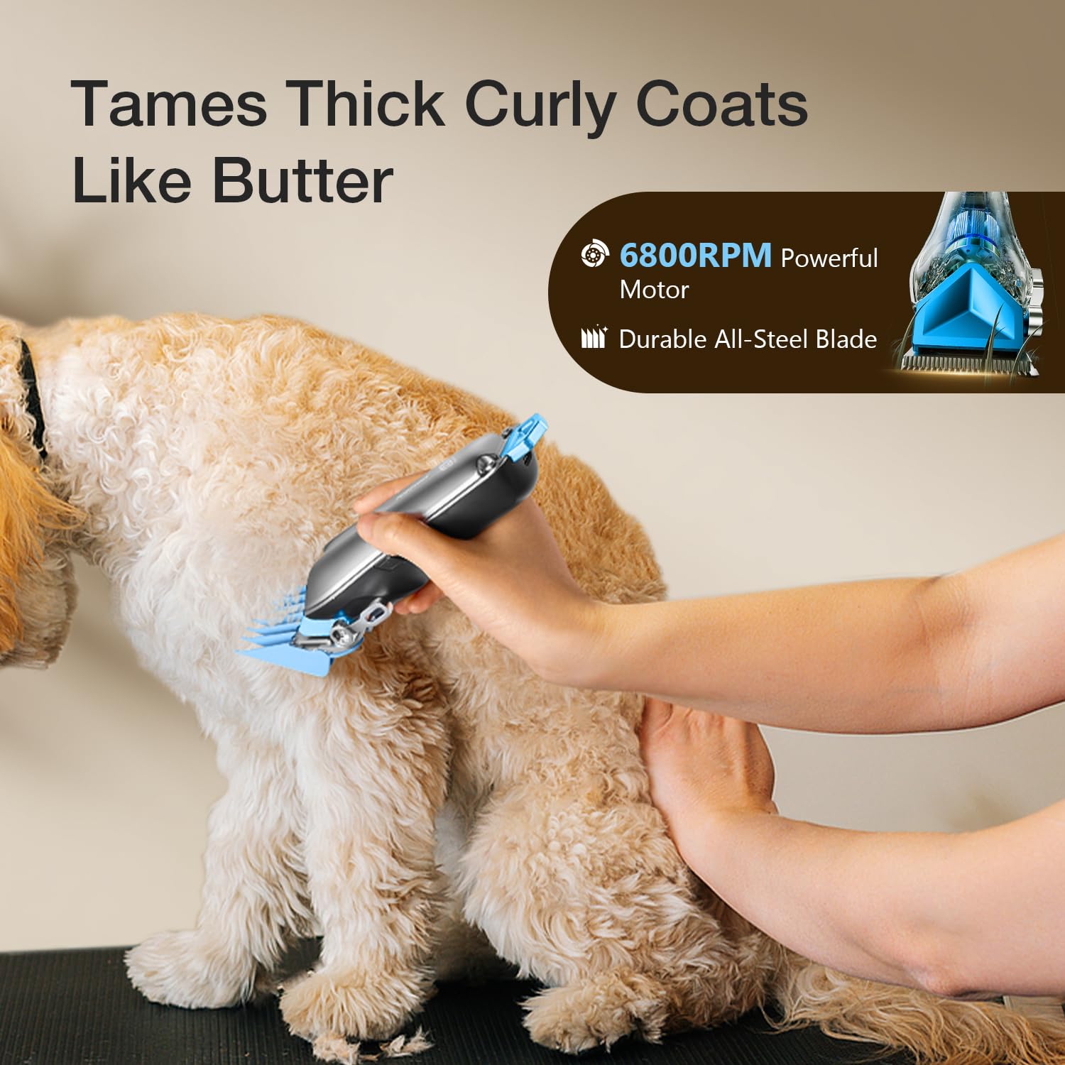 FuzzyFix cordless grooming kit shown for convenient, mobile trimming.