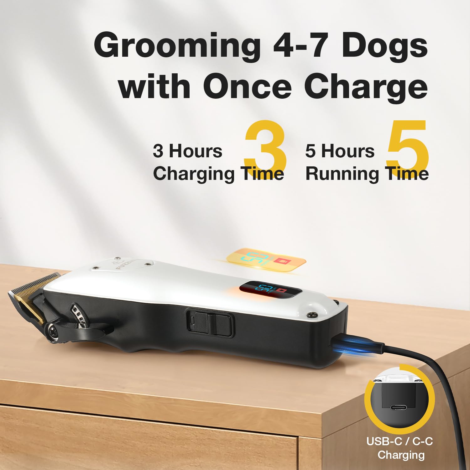 FuzzyFix ceramic blade resists rust and stays sharp longer.