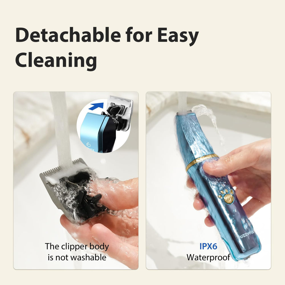 FuzzyFix detachable blade for easy cleaning and maintenance