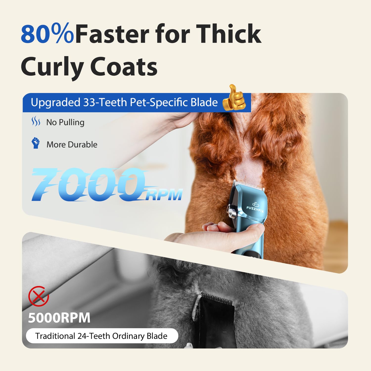 FuzzyFix precision trimmer for ears and face, detail grooming