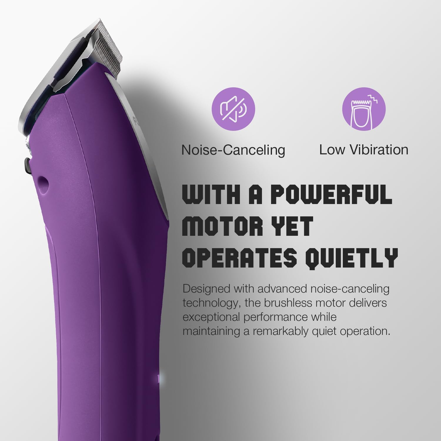 FuzzyFix extended battery life enables long, uninterrupted grooming