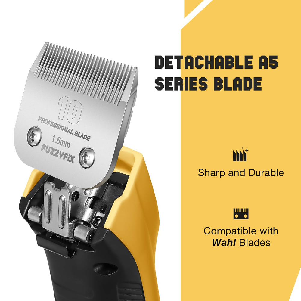 FuzzyFix dog clippers cordless operation offers flexible grooming anywhere.