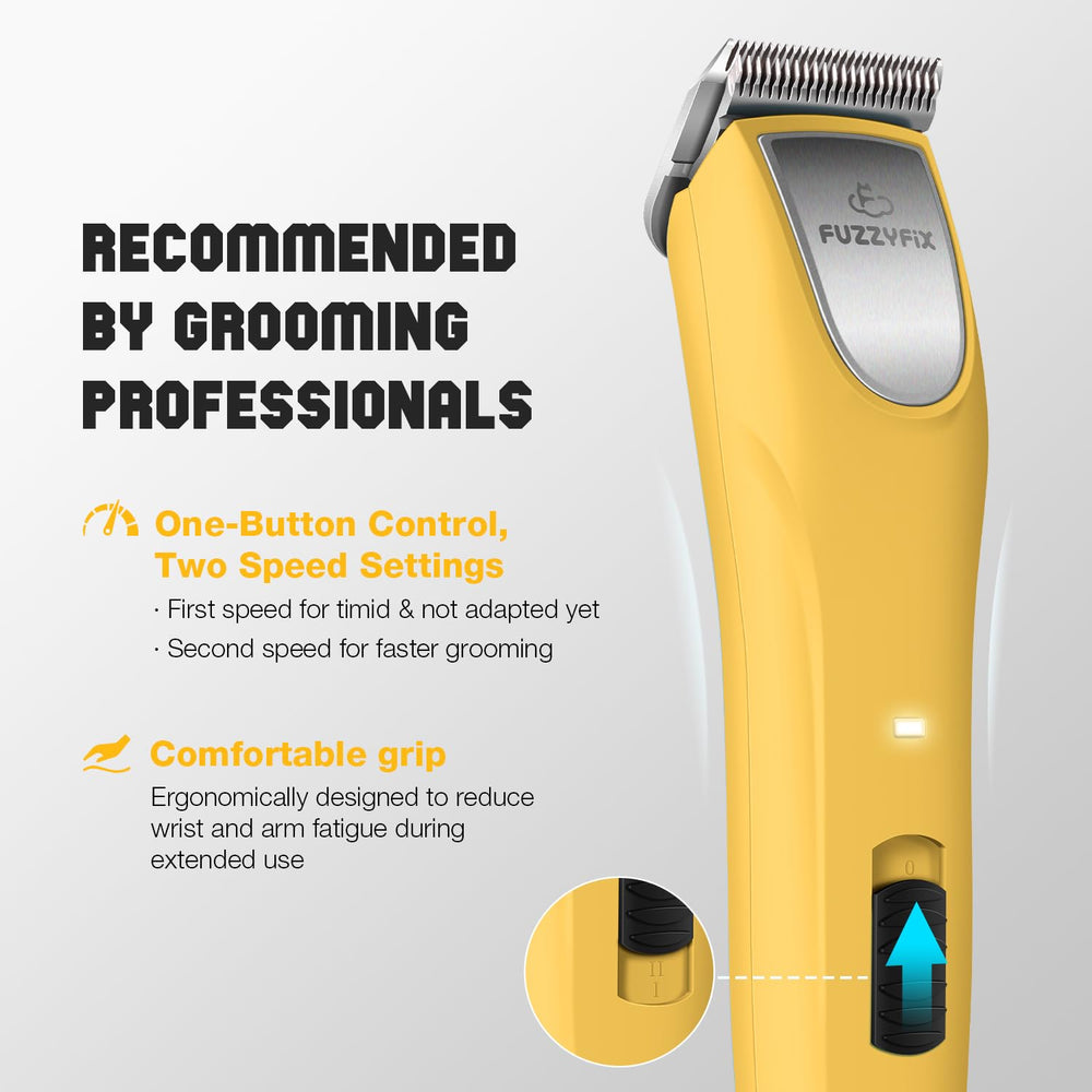 FuzzyFix stainless steel blades stay sharp and washable