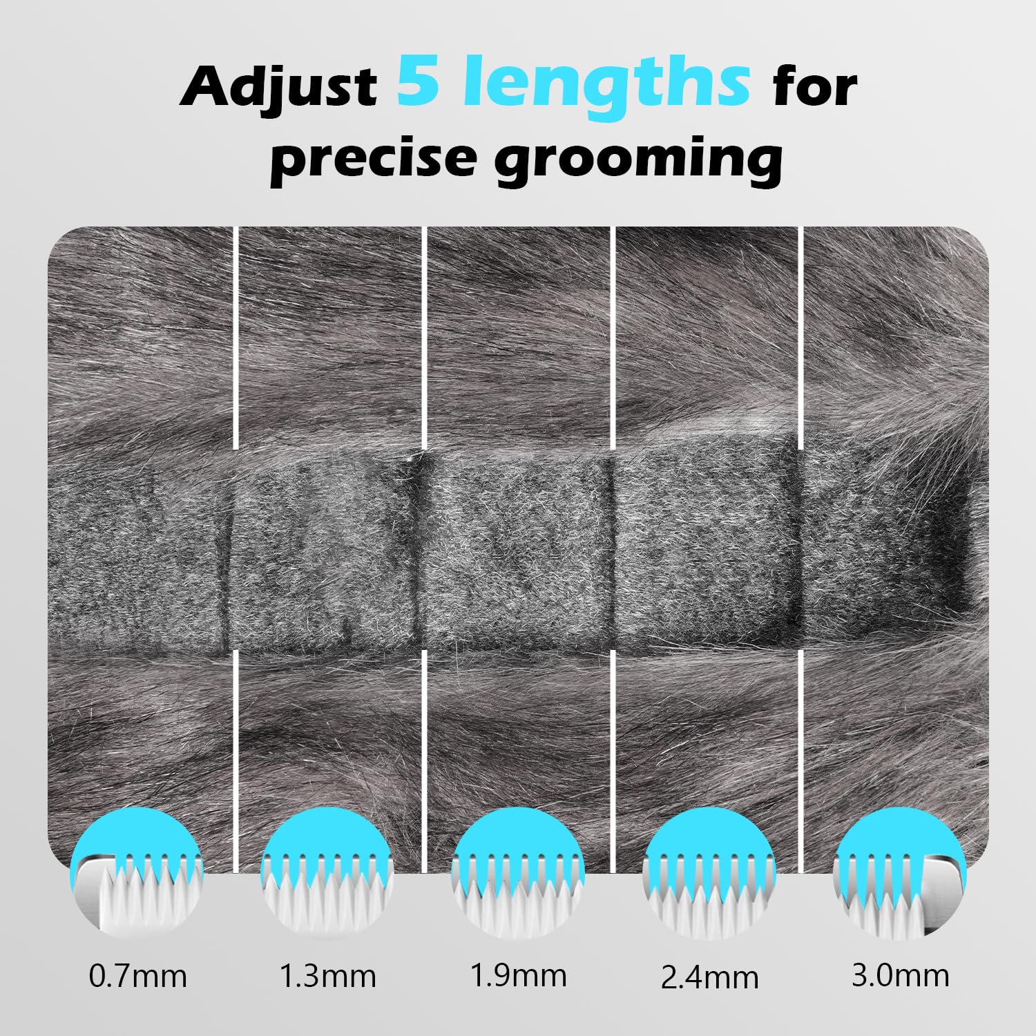 FuzzyFix quiet motor supports calm grooming for sensitive cats.