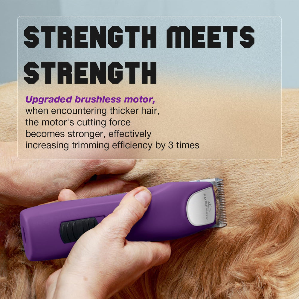 FuzzyFix low-noise operation keeps pets calm during trims.