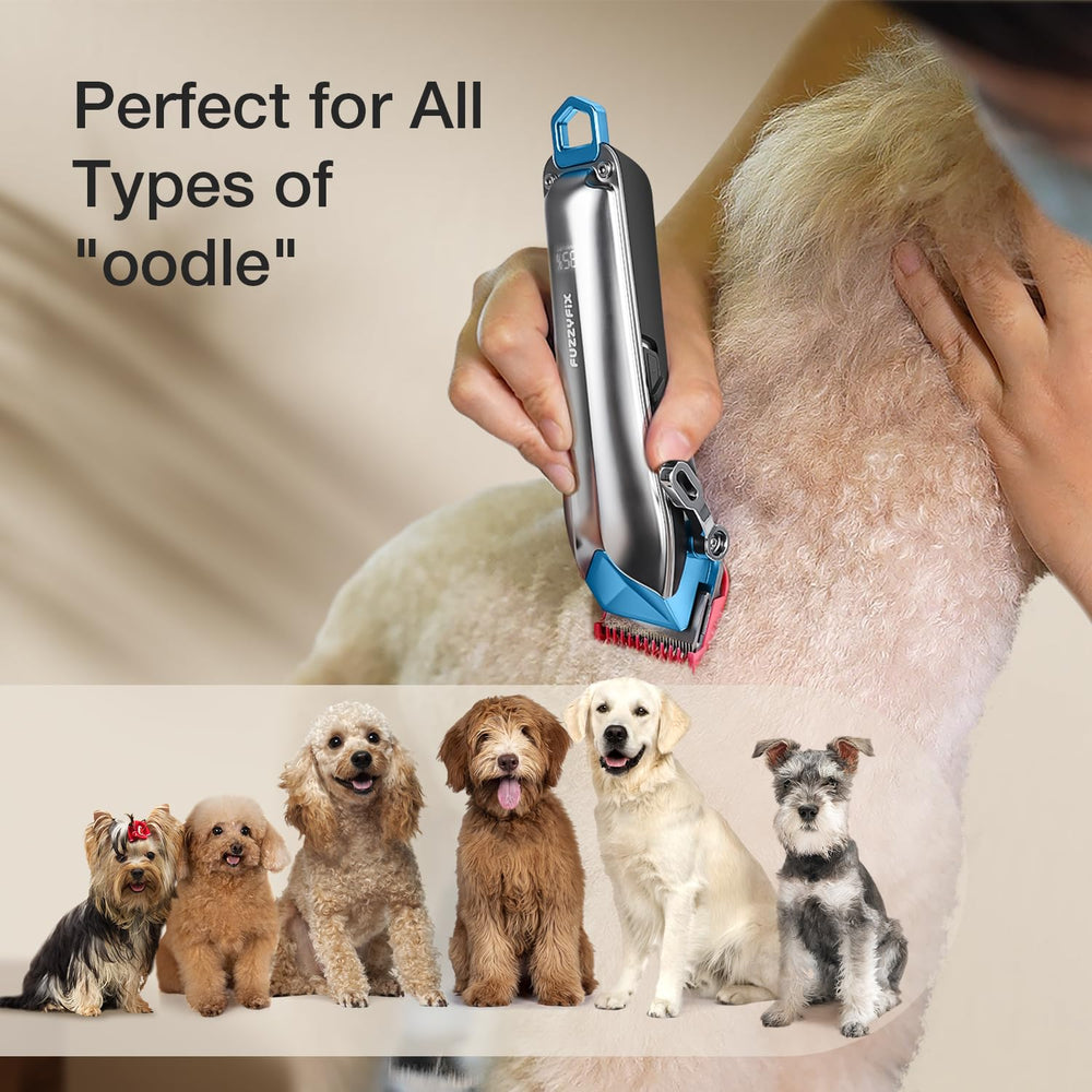 FuzzyFix smart LCD displays power and oil reminders for blade care.