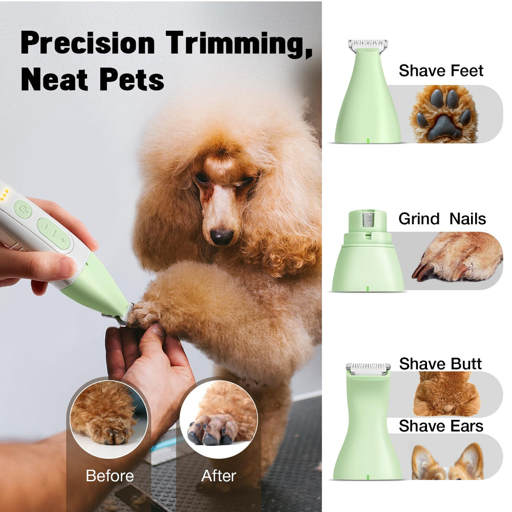 FuzzyFix USB rechargeable cordless design enables grooming anywhere up to 300 minutes.