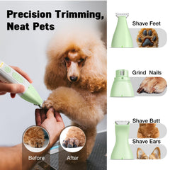 FuzzyFix USB rechargeable cordless design enables grooming anywhere up to 300 minutes.