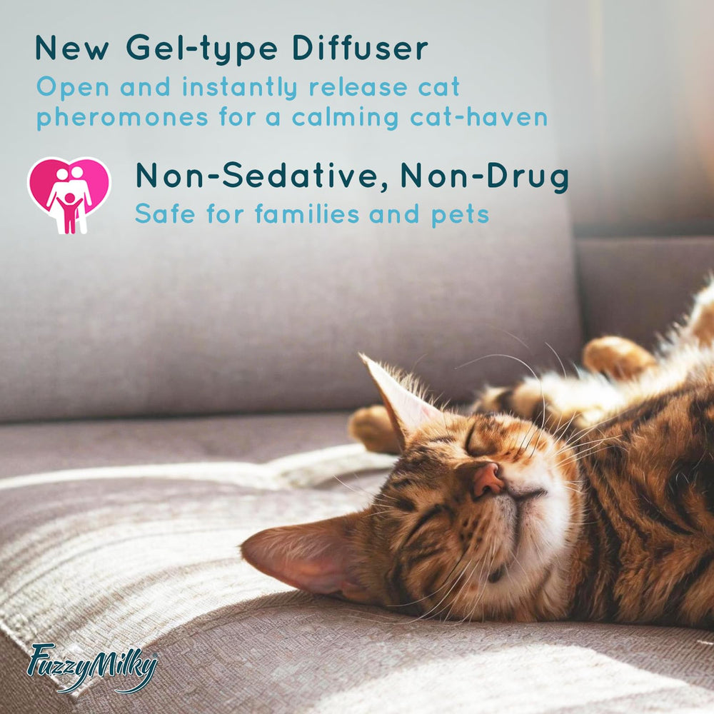 FuzzyMilky Cat Diffuser Gel with adjustable lid controlling scent output for spaces