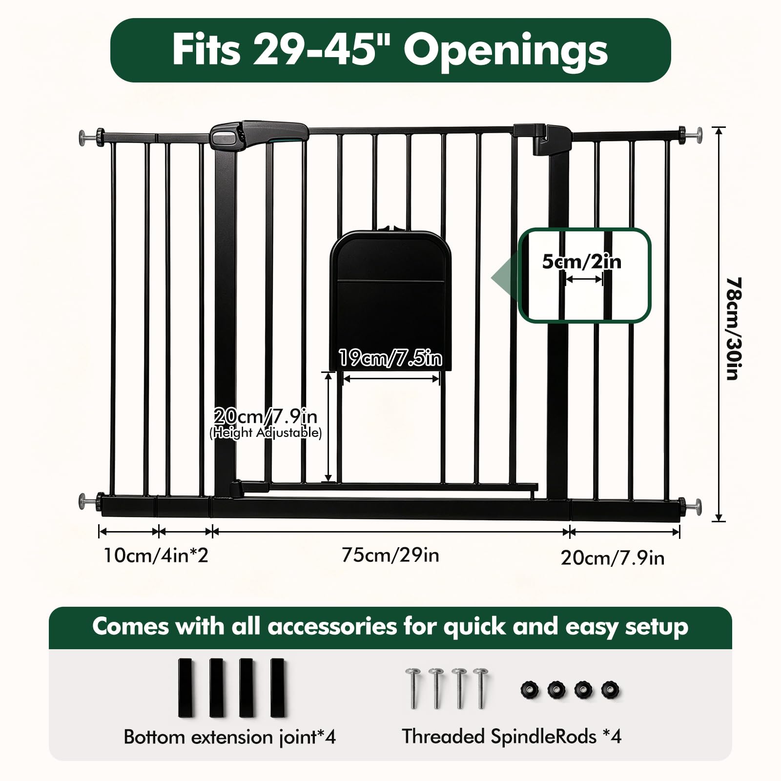 FuzzyNest auto-close, two-way gate for smooth daily use