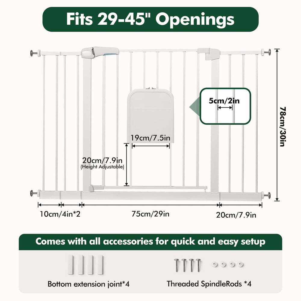 FuzzyNest auto close two way walk through supports busy homes