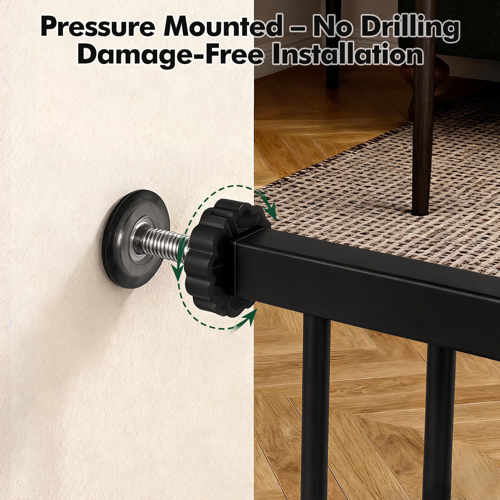 FuzzyNest wall-contact protection pad minimizes wall marks during use