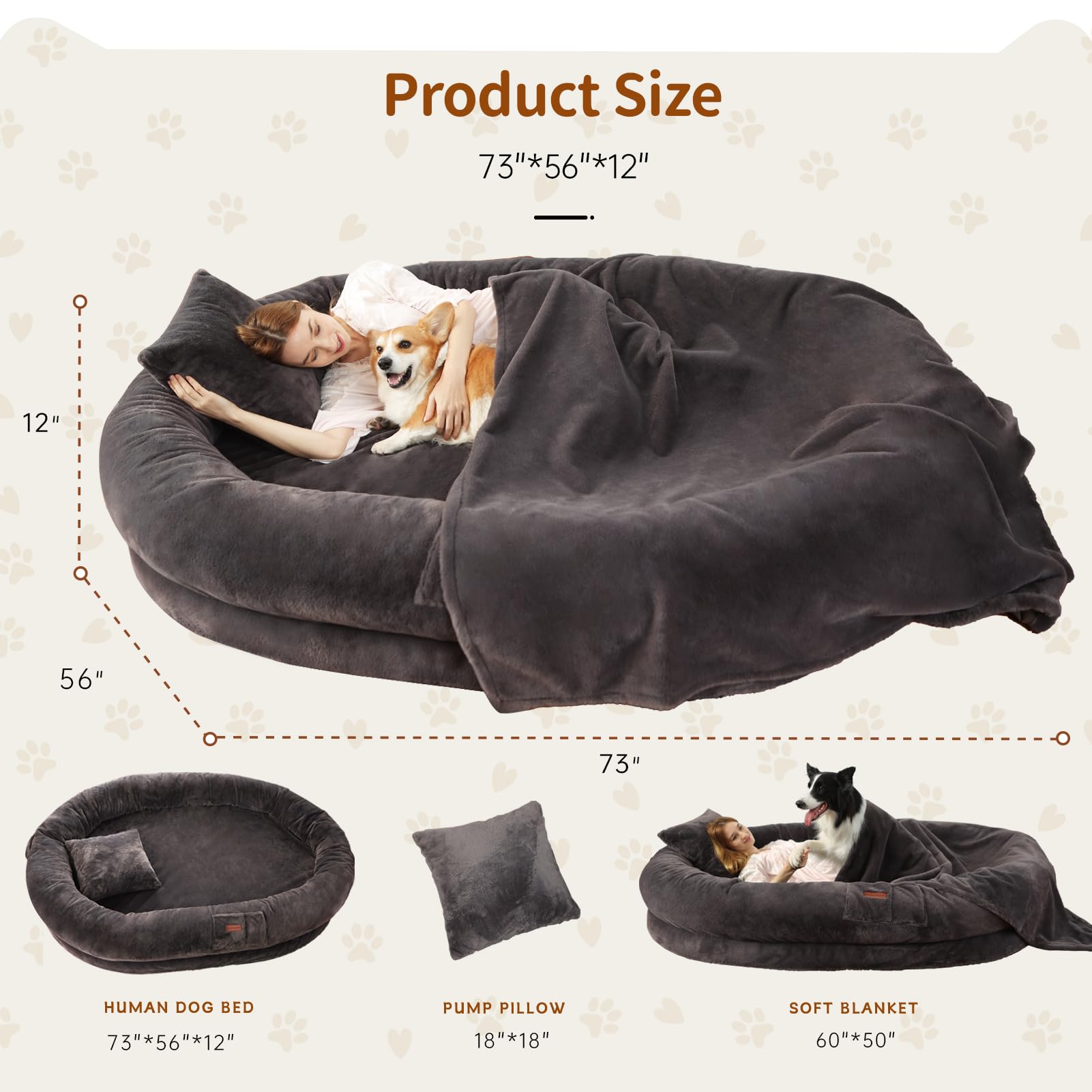 Non-slip PVC bottom keeps the bed stable on all floors