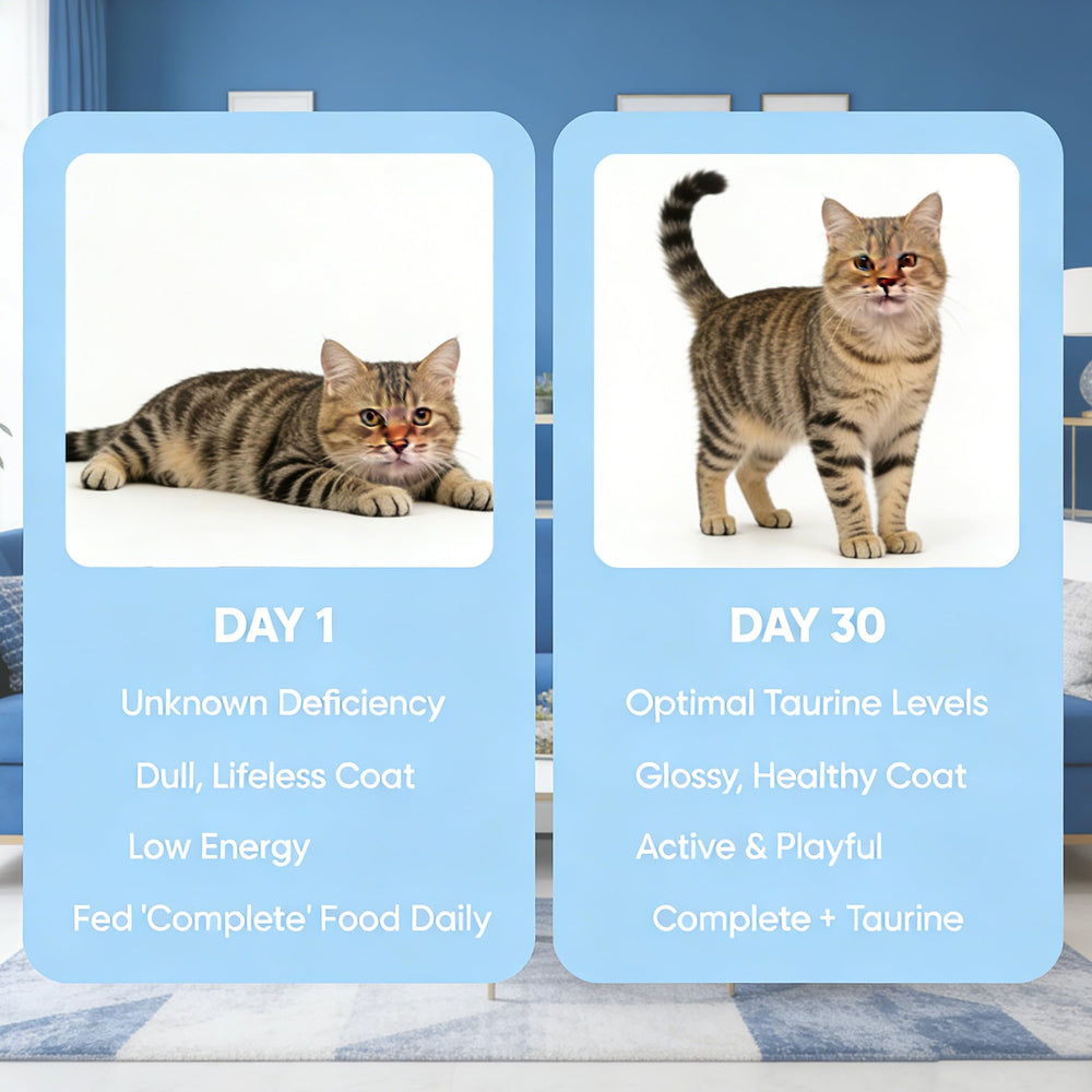 FW ZONE VitaTaurine Pro for-all-cat-breeds image highlights broad compatibility.
