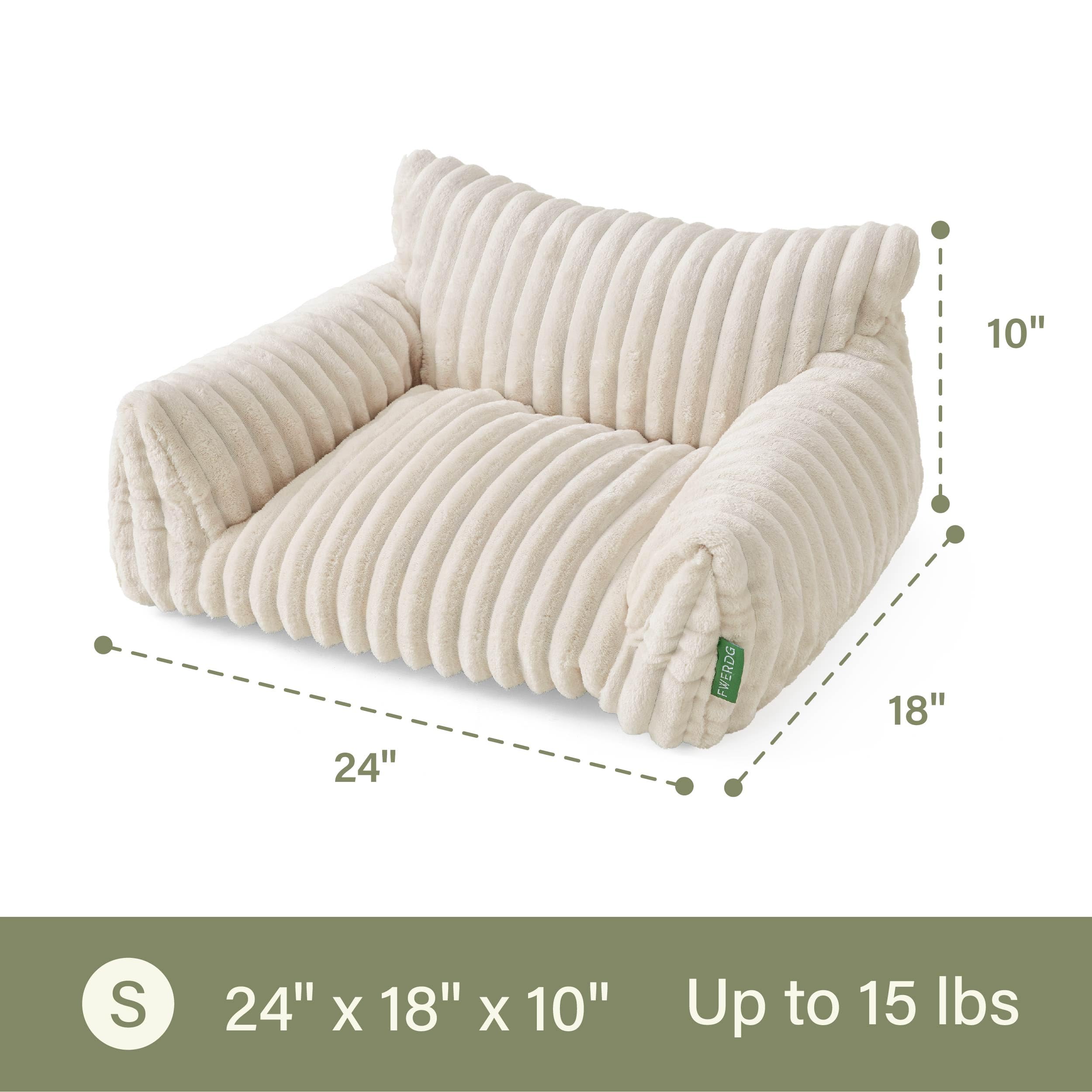 FWERDG compact 24x18 inch bed fits cats and small dogs
