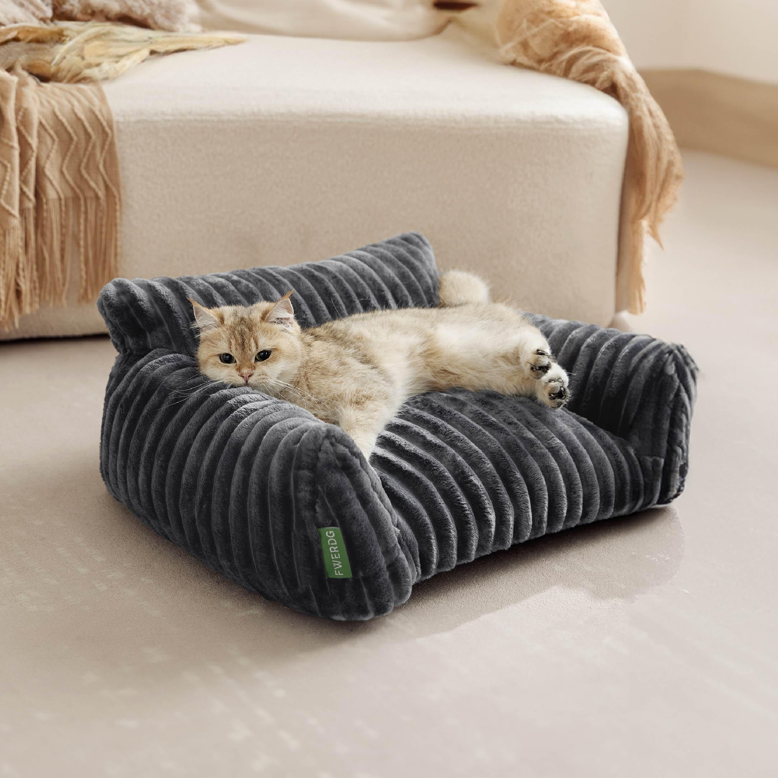 FWERDG Cute Couch Bed high density memory foam for even support