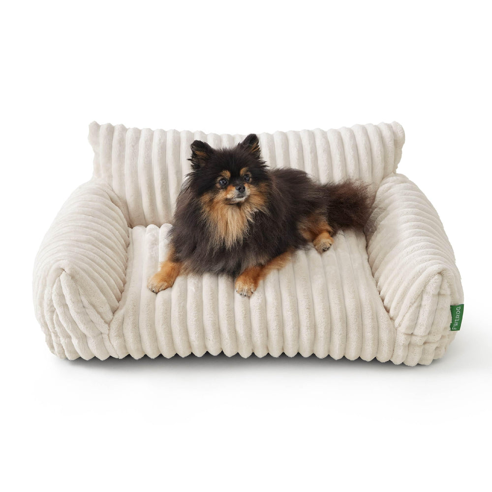 FWERDG cute couch bed in cream for indoor pets' daily naps