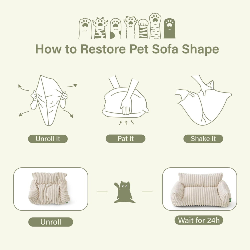 FWERDG Cute Couch Bed arrives vacuum packed and expands after unpacking