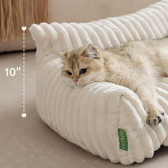 FWERDG pet bed with non-slip bottom stays secure on floors