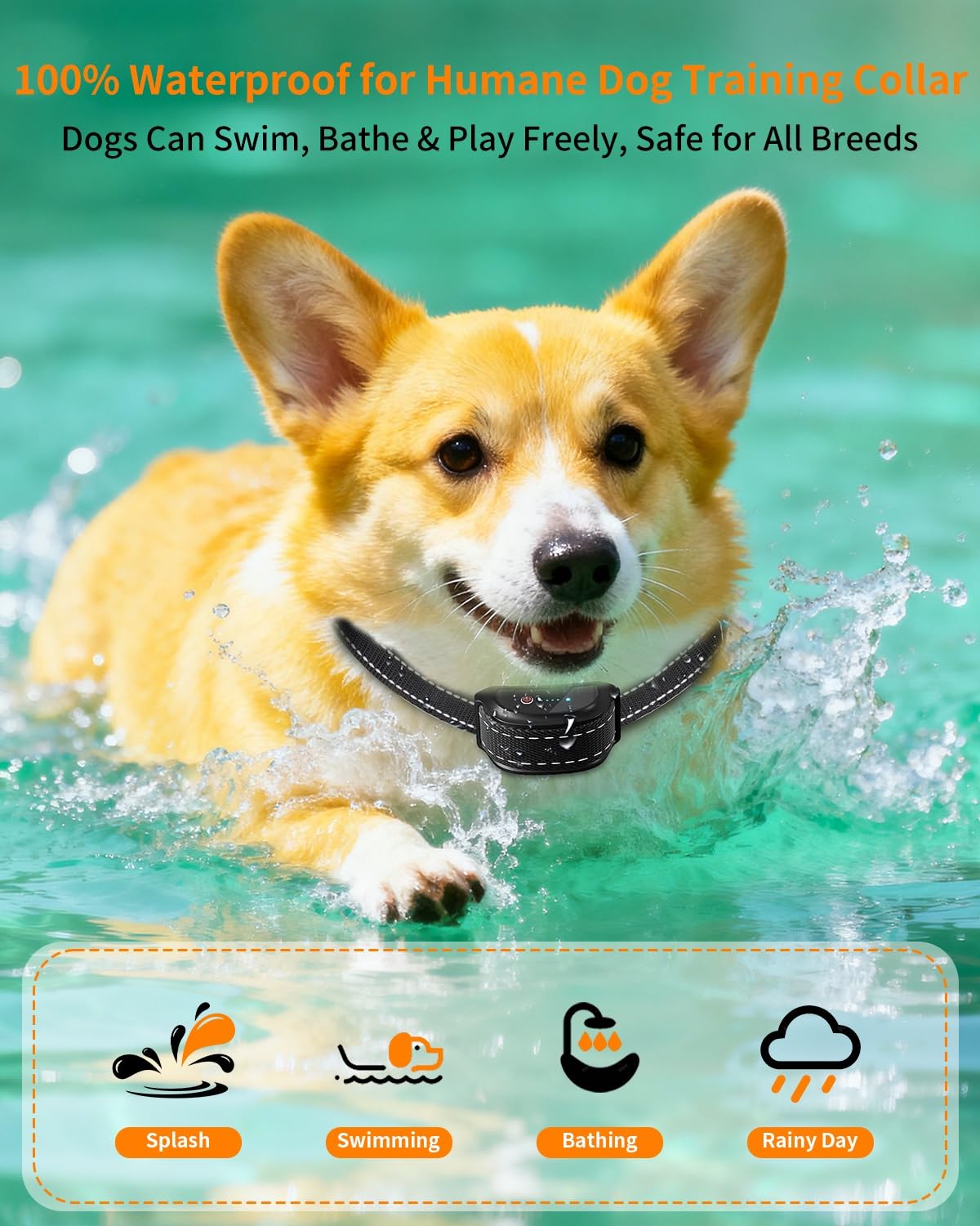 FWQEFVA adjustable fit for dogs 10–120 lbs.