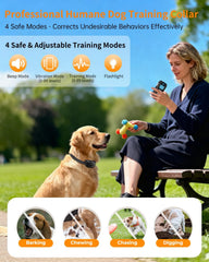 FWQEFVA IPX7 waterproof dog collar ready for rain, snow, or swimming
