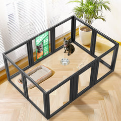 FXW AuraSpace 30-inch dog pen showing full enclosure for small to medium dogs