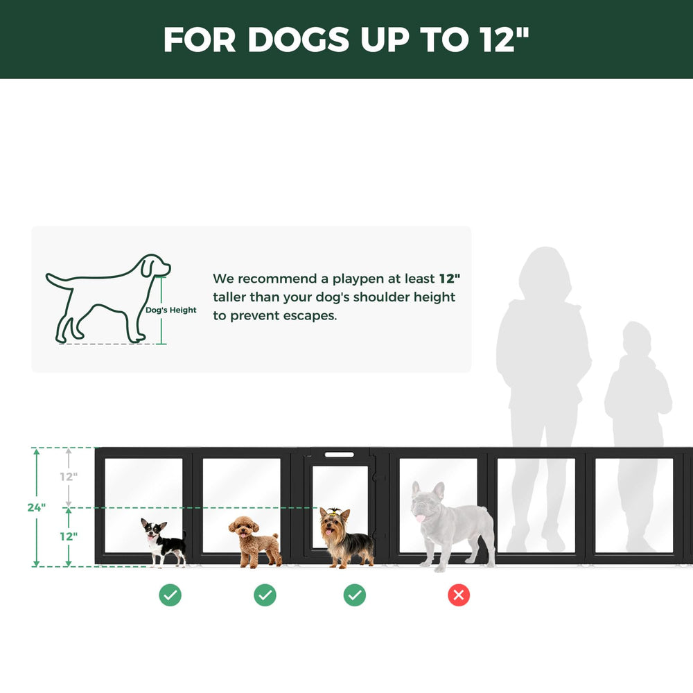 FXW AuraSpace 24-inch height provides safe boundary for puppies and small dogs