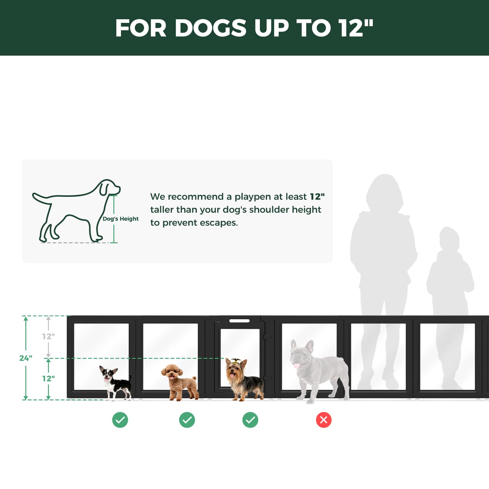 FXW AuraSpace escape-free design keeps pets safely inside