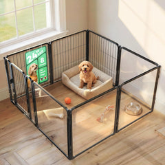 FXW AuraSpace Pro clear acrylic panel left view offers wide visibility during play.
