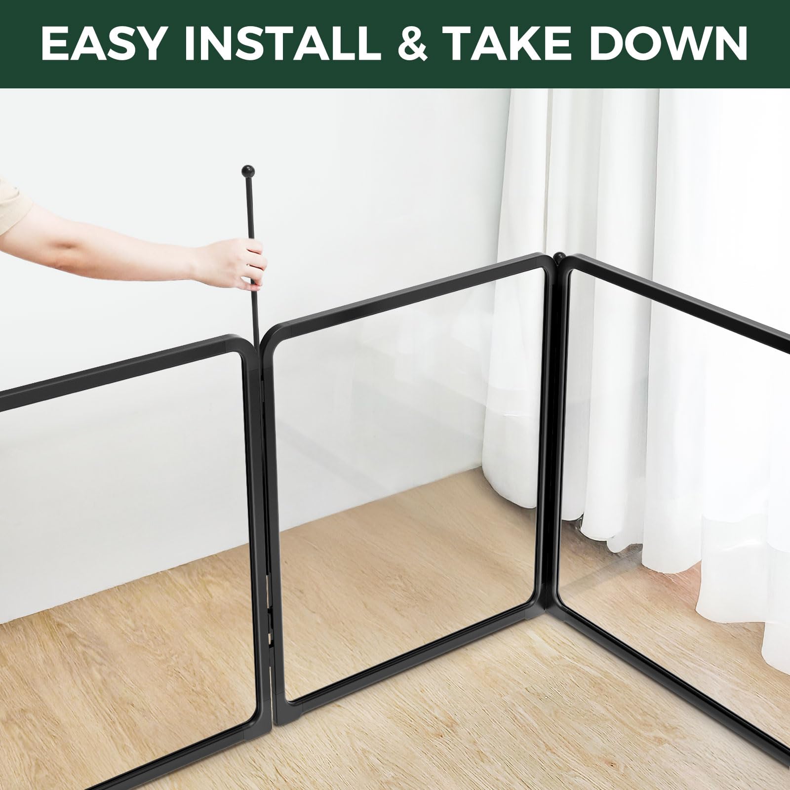 FXW AuraSpace Pro no gaps design keeps pets safely inside