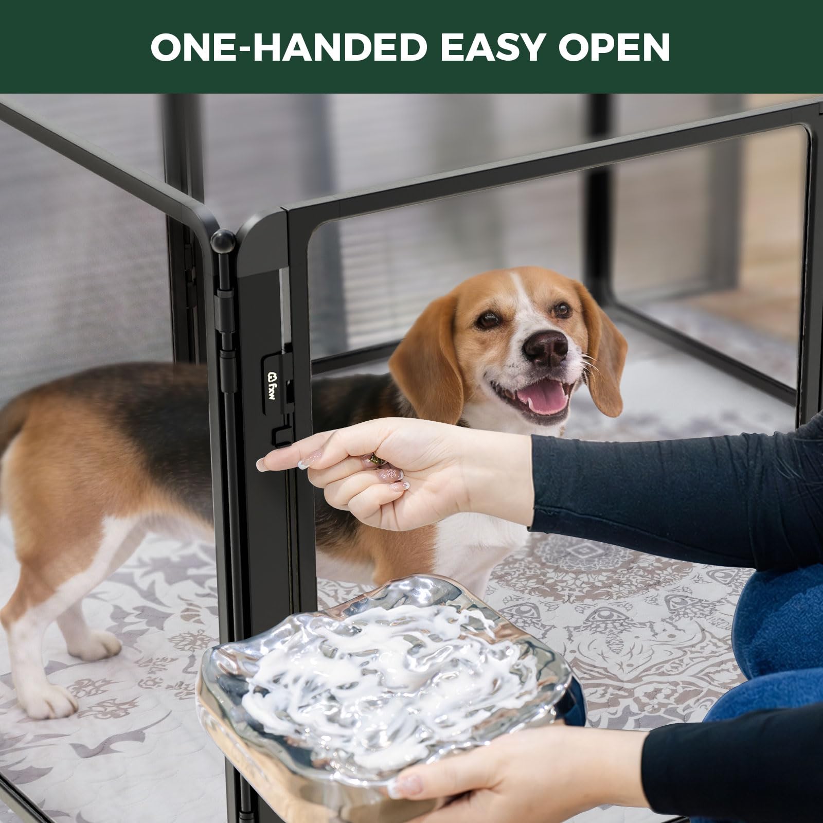 FXW AuraSpace Pro inside view demonstrates safe play for small dogs