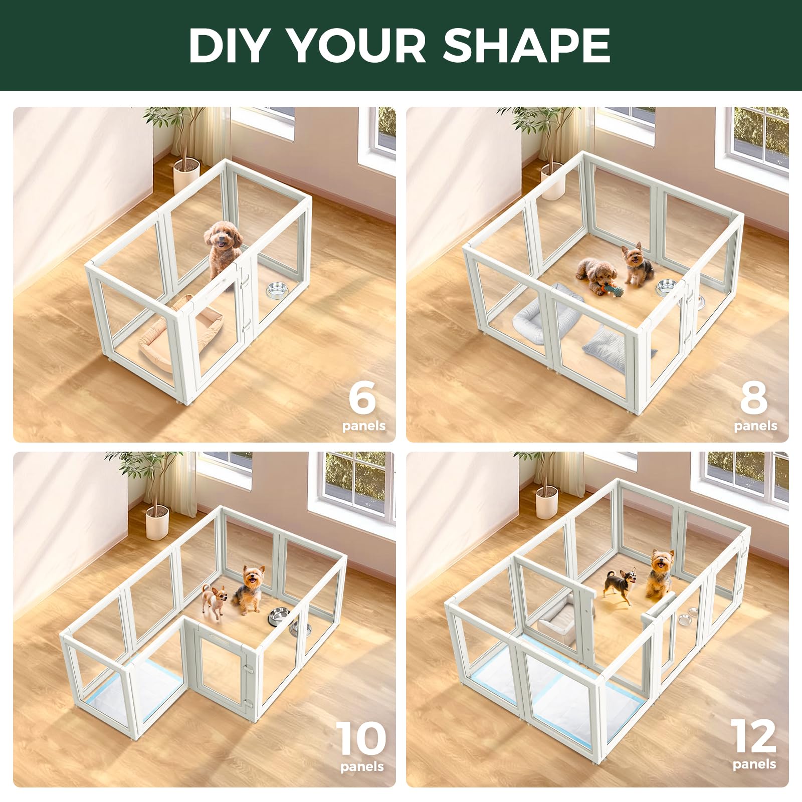 FXW AuraSpace escape-free enclosure keeping dogs safely inside.