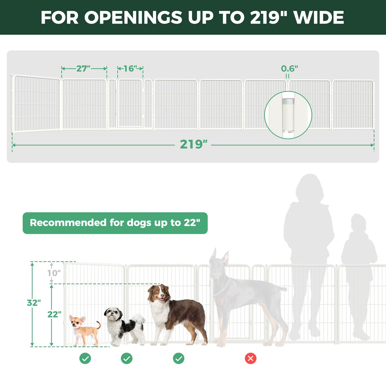 FXW indoor gate shown as easy assembly for homes