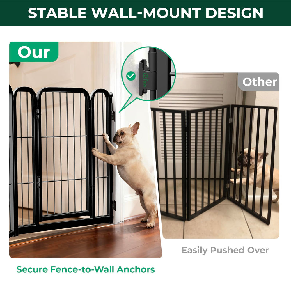 FXW Dog Gate full-metal design delivers a durable indoor barrier.
