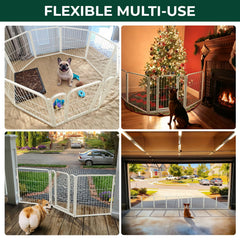 FXW Dog Gate fence-to-wall anchors provide secure, unobtrusive installation