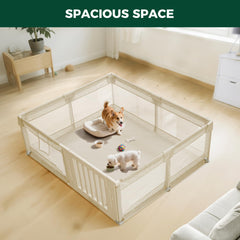 FXW dog playpen features soft fabric and rounded edges for safe use
