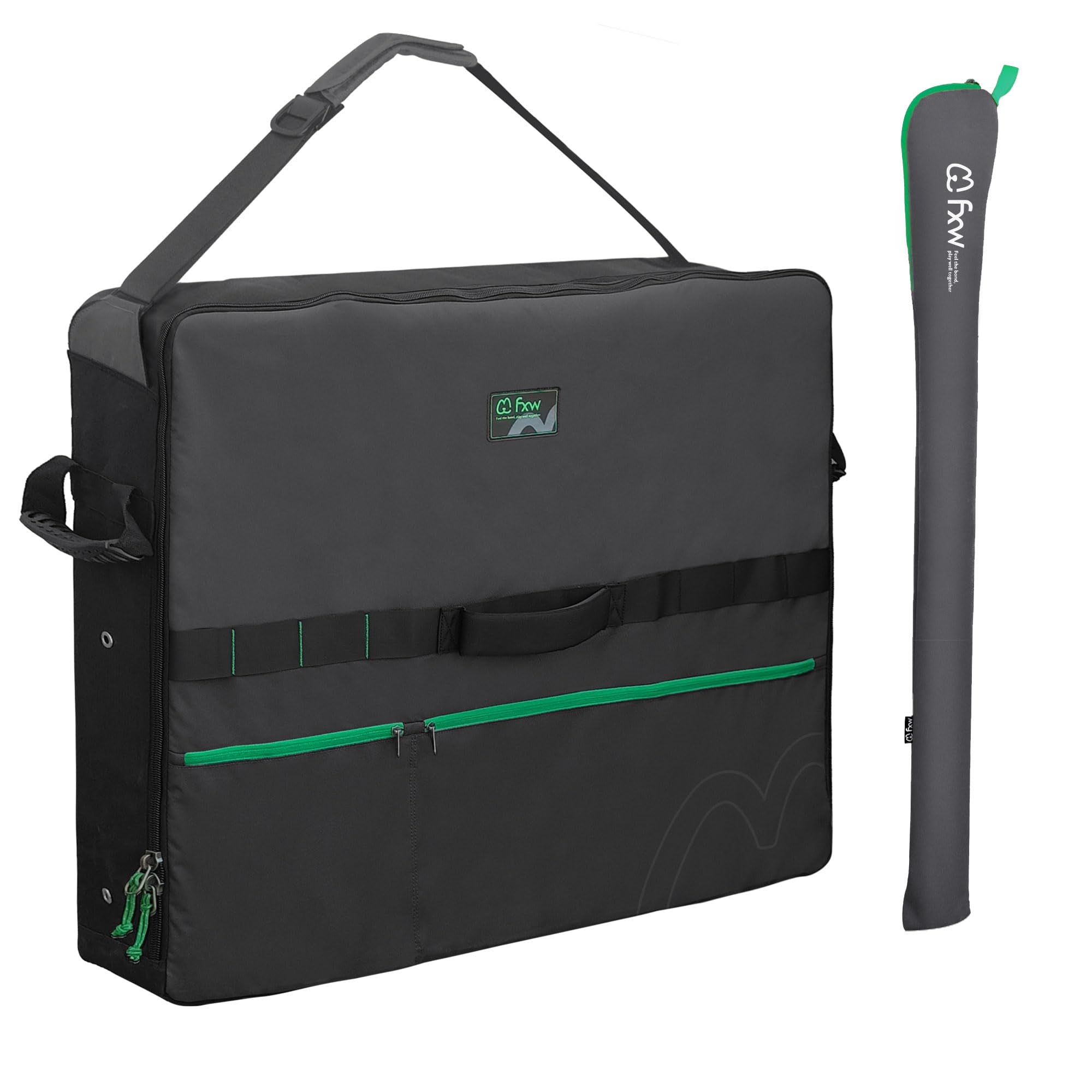 FXW Specialized Dog Playpen Storage Bag front angle for easy RV travel storage.