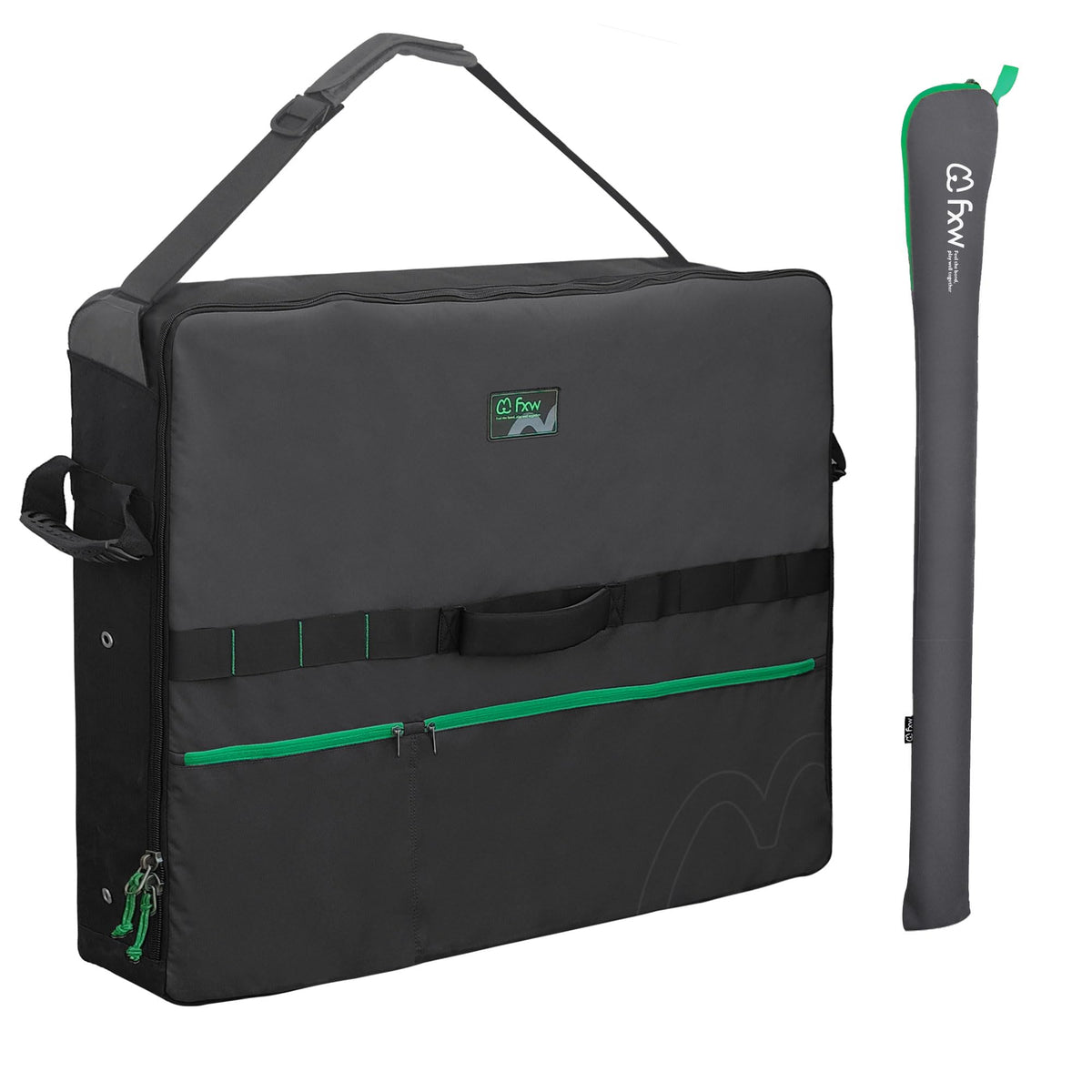 FXW Specialized Dog Playpen Storage Bag front angle for easy RV travel storage.