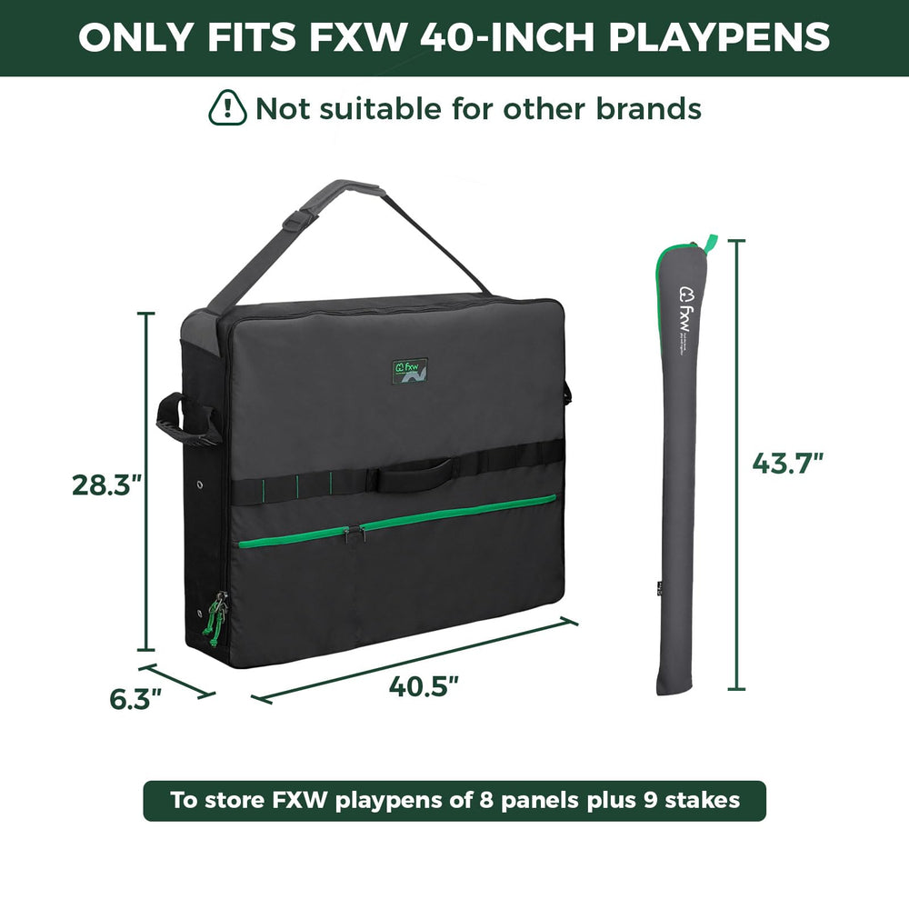 FXW Specialized Dog Playpen Storage Bag shoulder strap detail for comfortable transport.